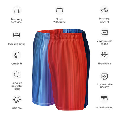 Transient Waves Unisex Mesh Shorts