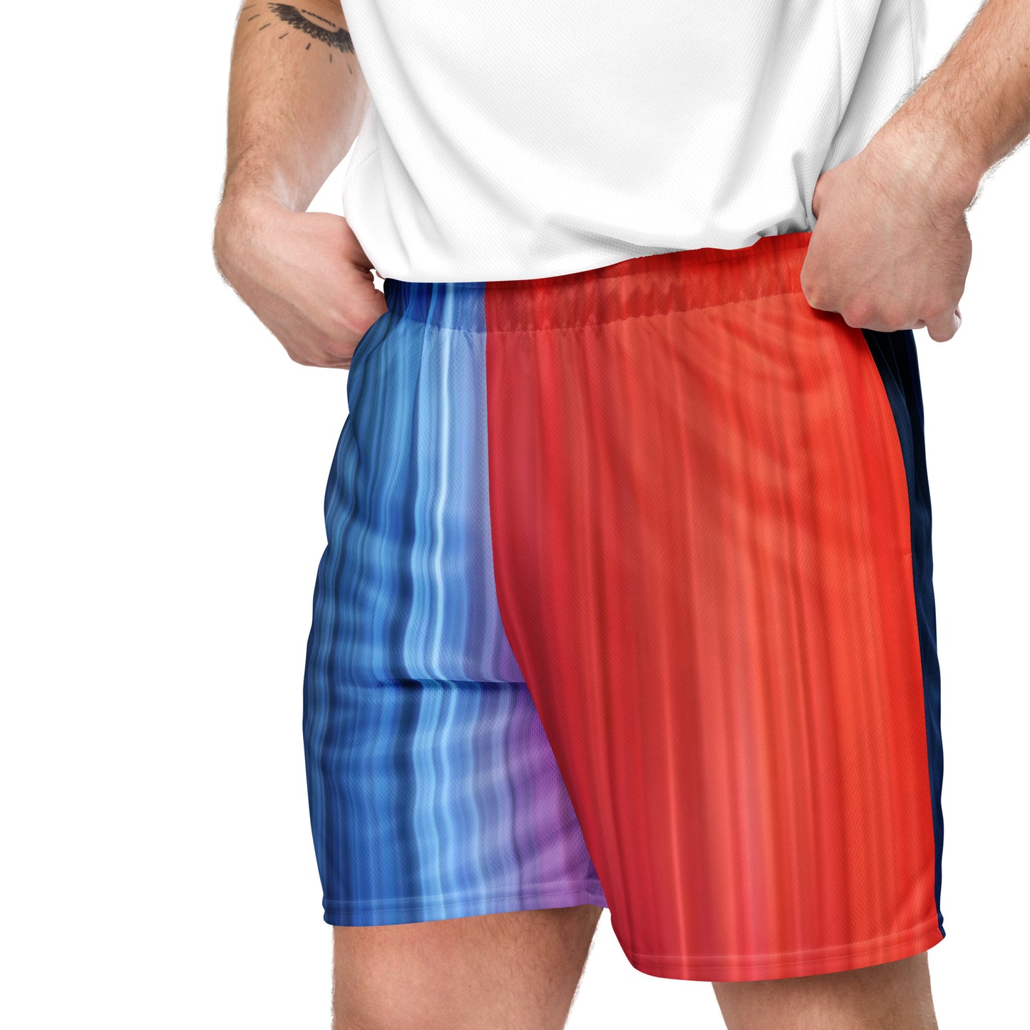 Transient Waves Unisex Mesh Shorts