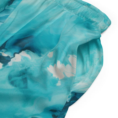 Ocean Breeze – Shorts aus Netzstoff mit Batikmuster 