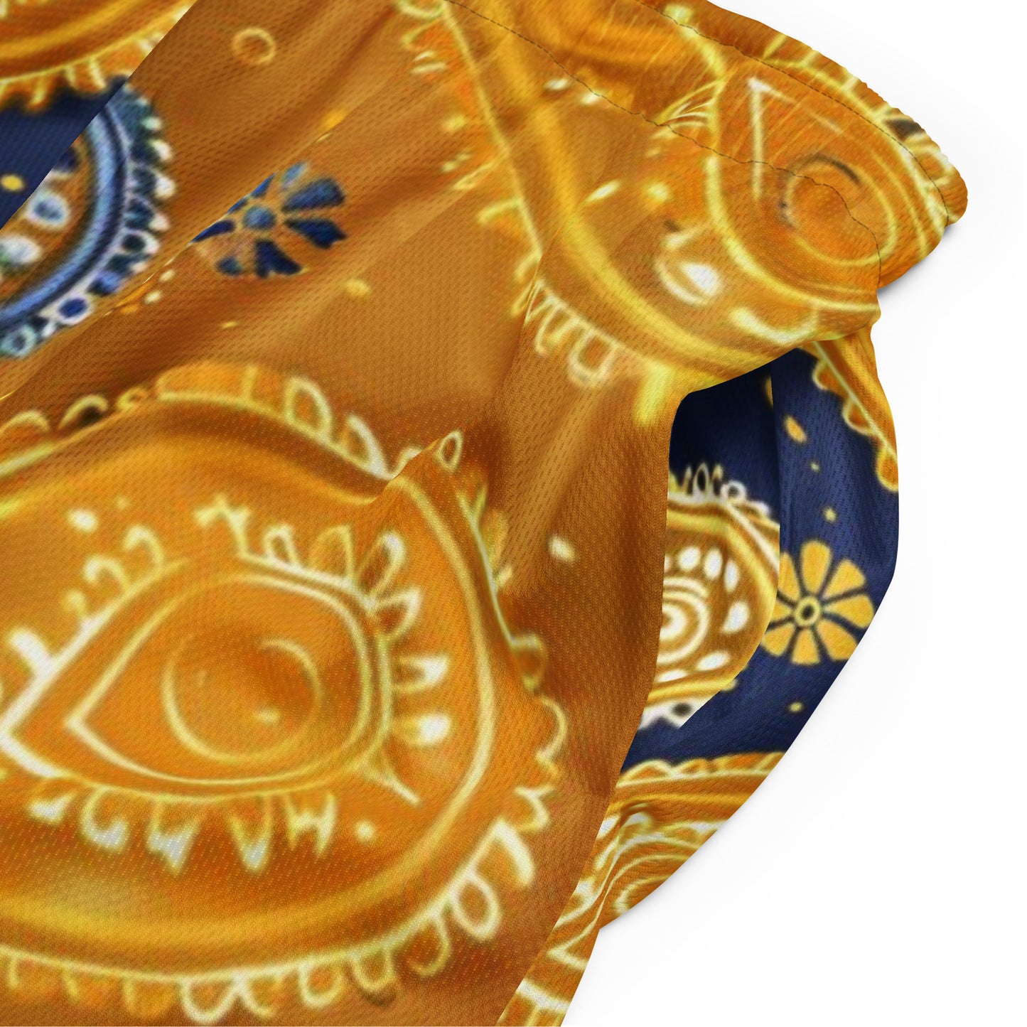 Goldene Paisley-Unisex-Mesh-Shorts