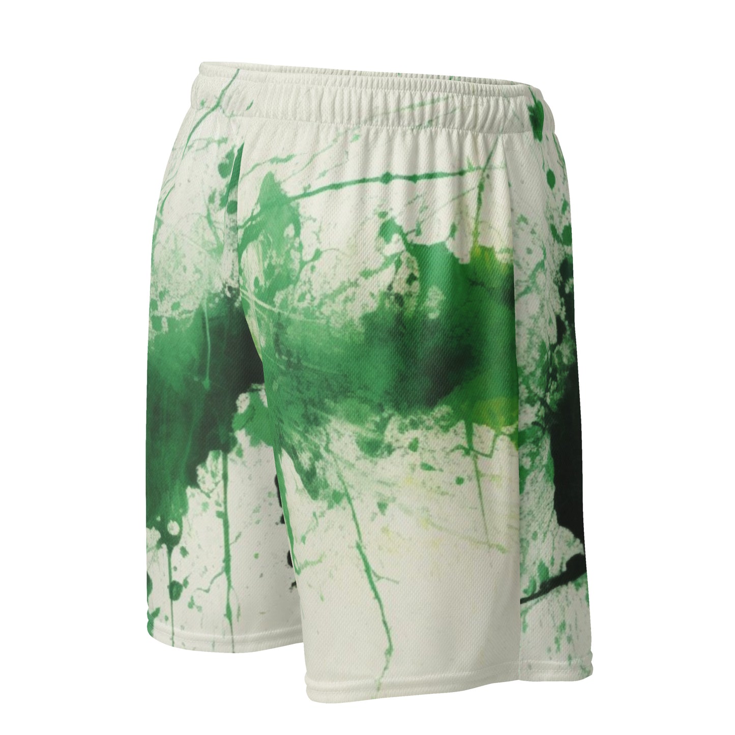 Green Splash Unisex mesh shorts