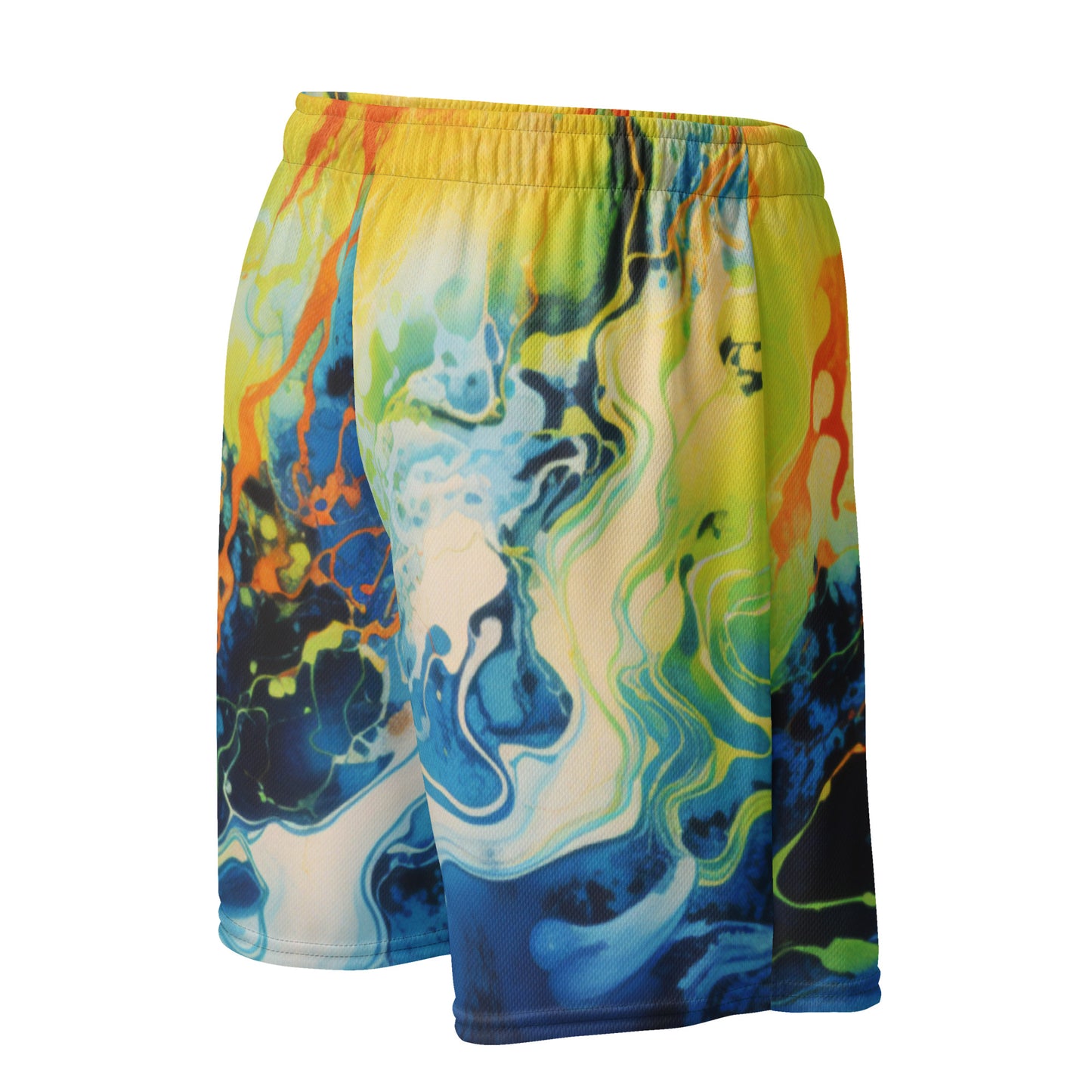 Pantalones cortos de malla unisex Psychedelic Pop 