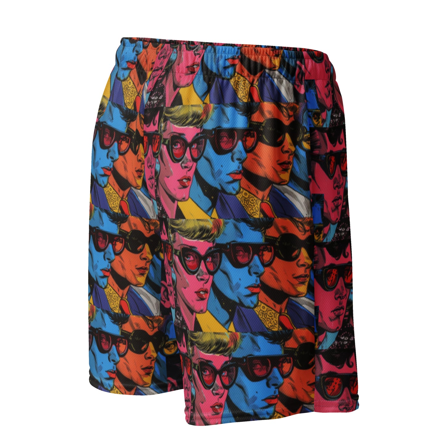 Vibrant Pop Unisex Mesh-Shorts