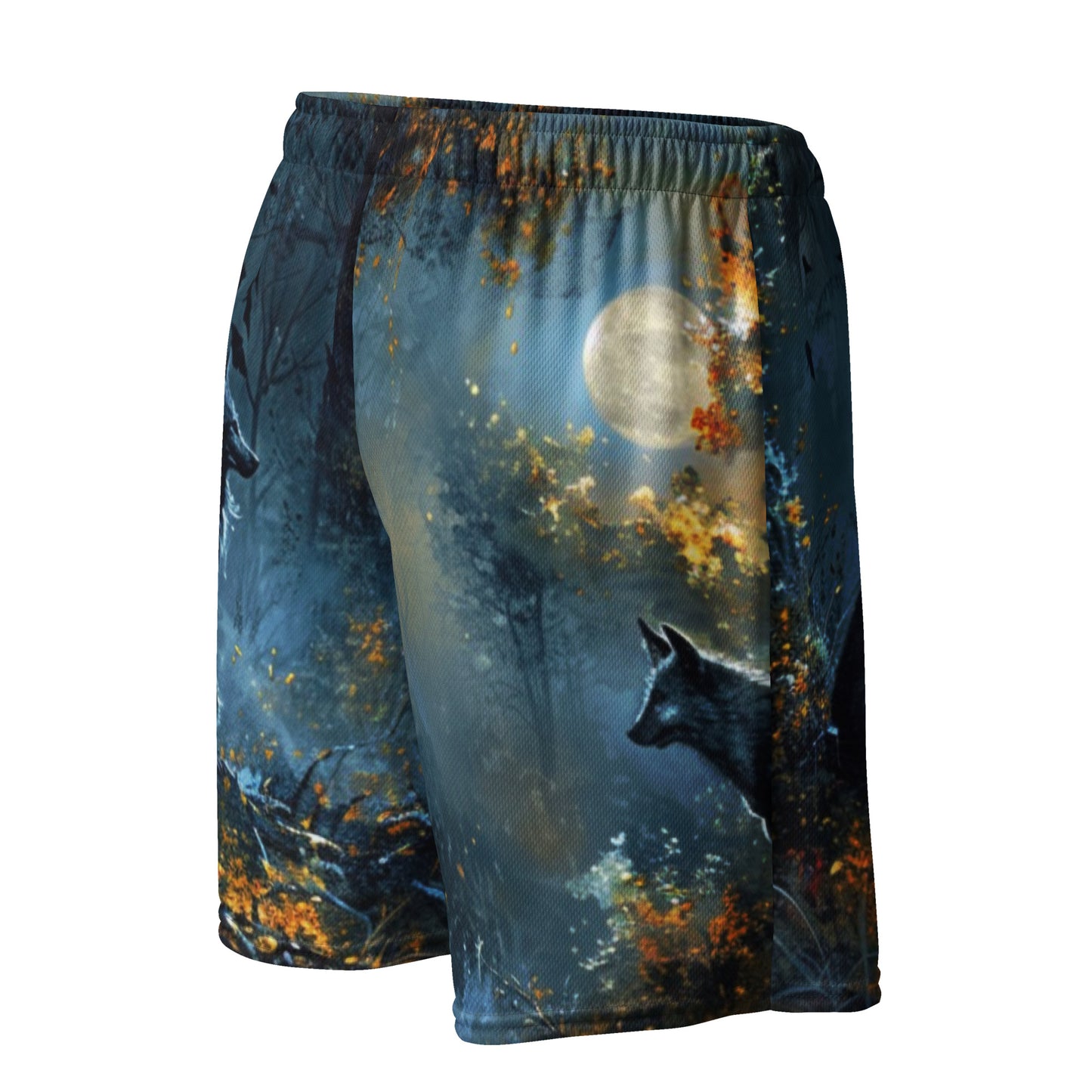 Mystic Wolf Unisex Mesh-Shorts