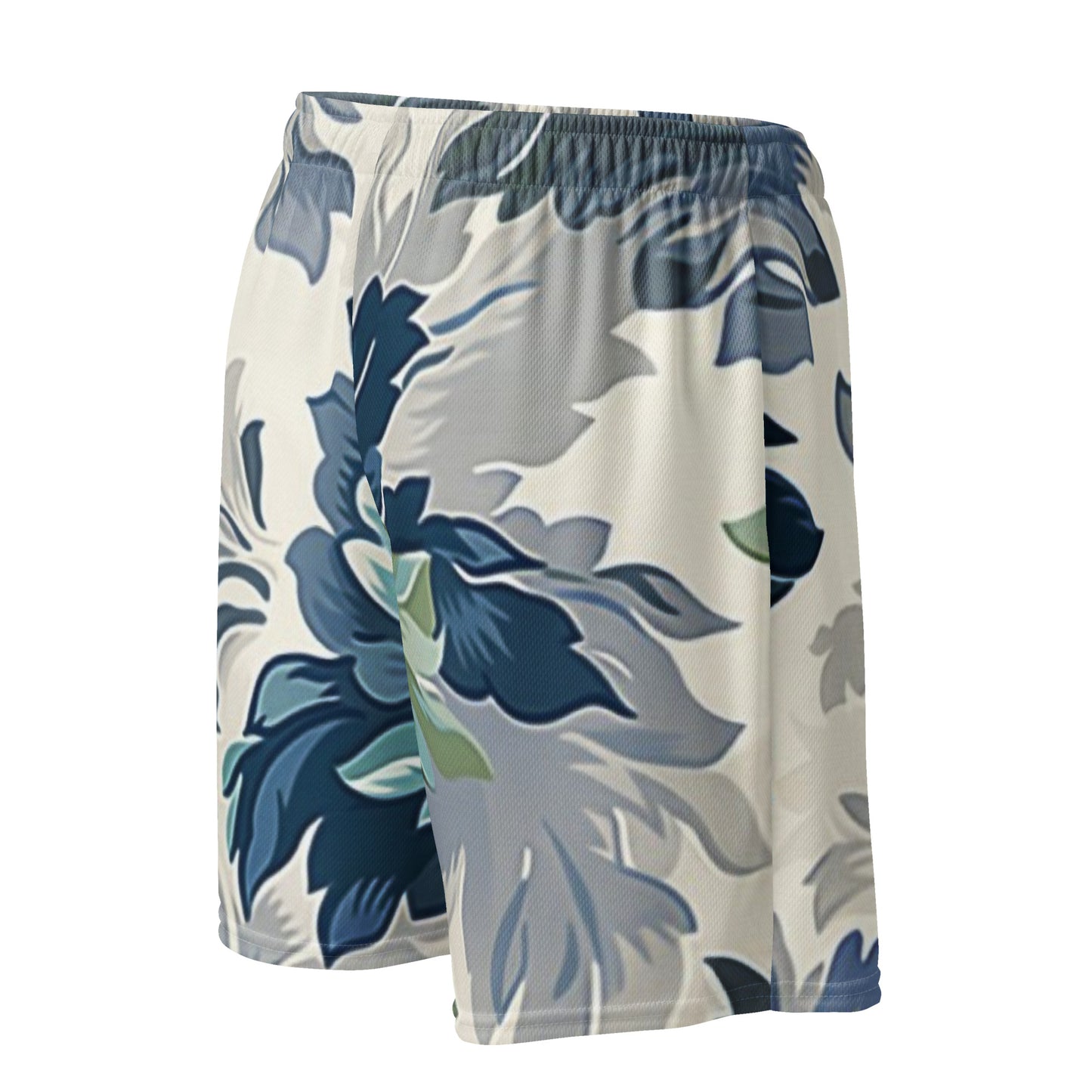 Marine Blossom Unisex Mesh-Shorts