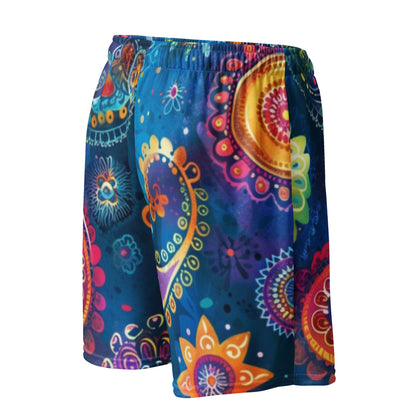 Indian Paisley Unisex Mesh Shorts