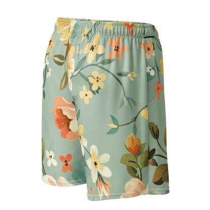 Sunrise Bloom – Unisex-Mesh-Shorts