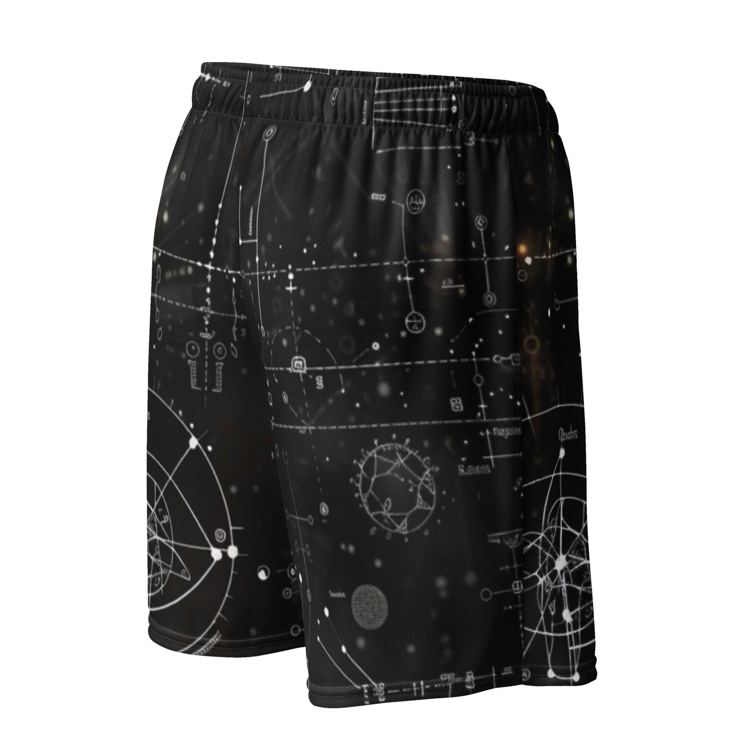 Schwarze Equation Unisex Mesh-Shorts