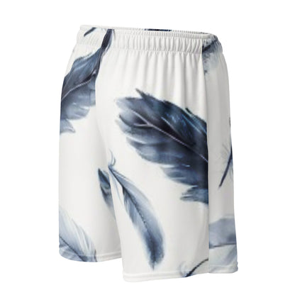 Delicate Plume Unisex Mesh Shorts