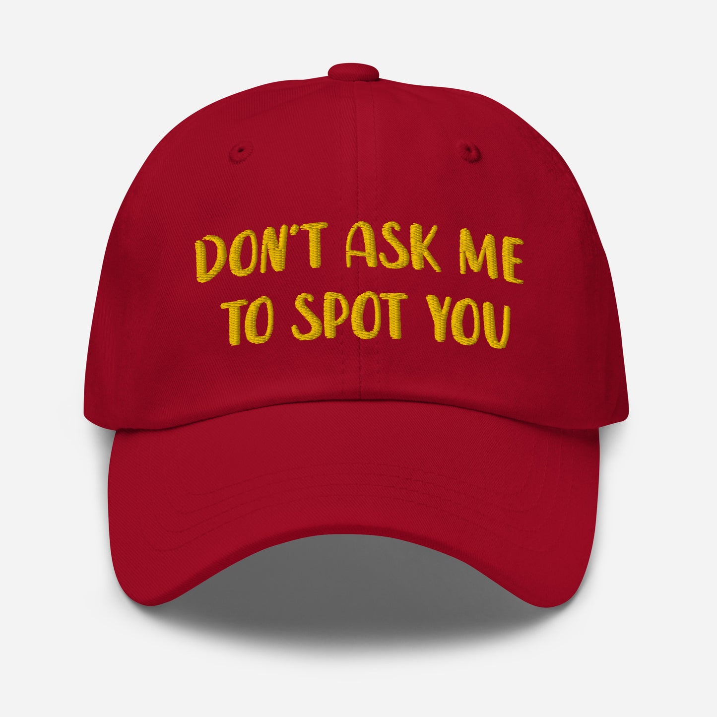 Don't Ask Me To Spot You Hat