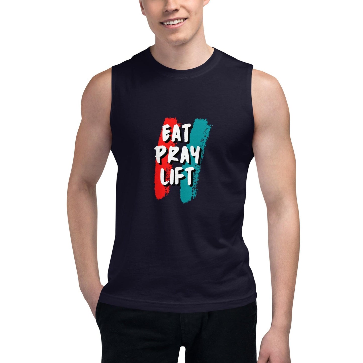 EAT PRAY LIFT Muscle Tank Top