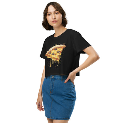 MELTING PIZZA Damen Crop Top