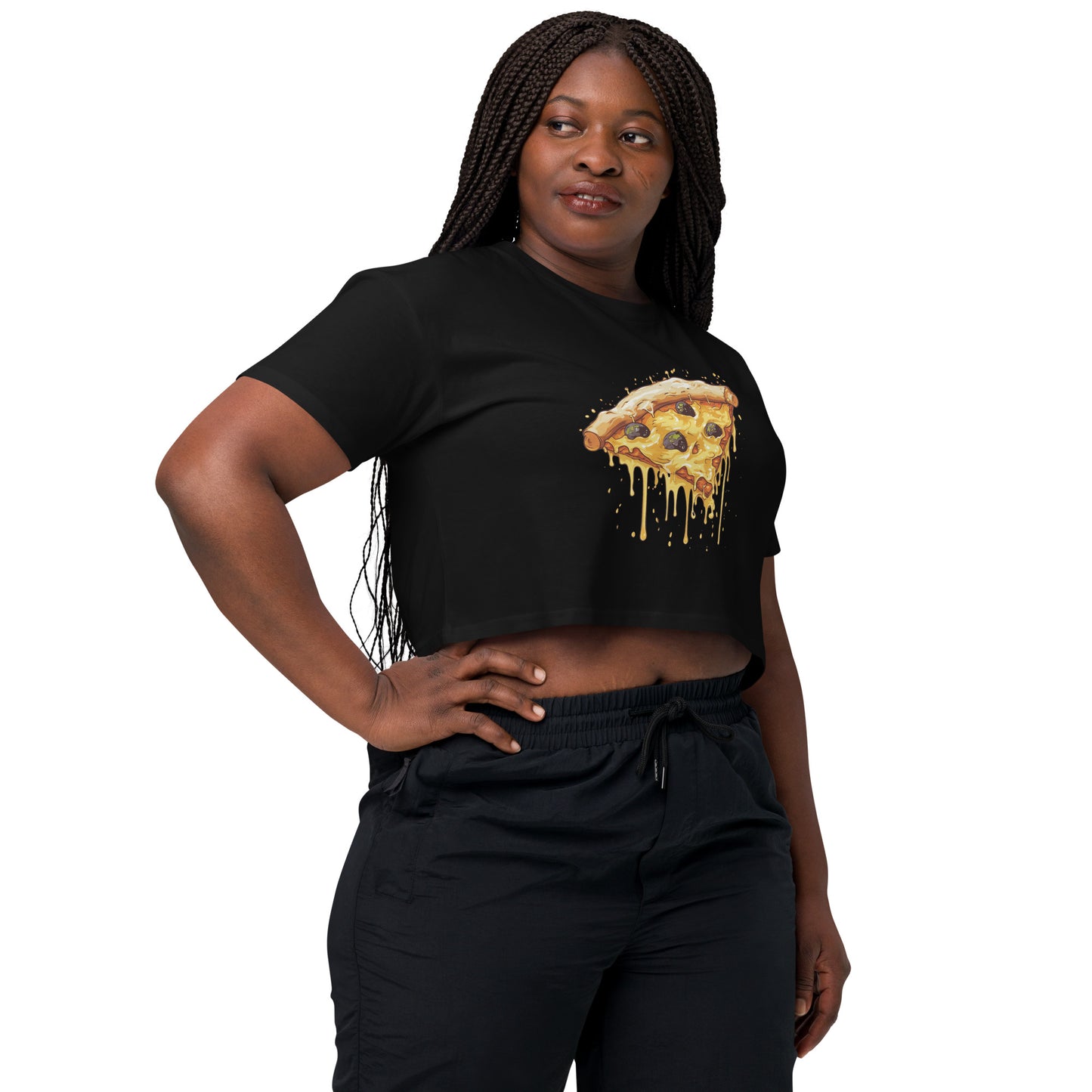 MELTING PIZZA Damen Crop Top